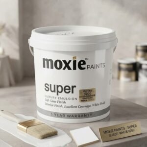 Moxie Paints Super Luxury Emulsion – White 0200 (Soft Gloss Finish) 5 Years Warranty